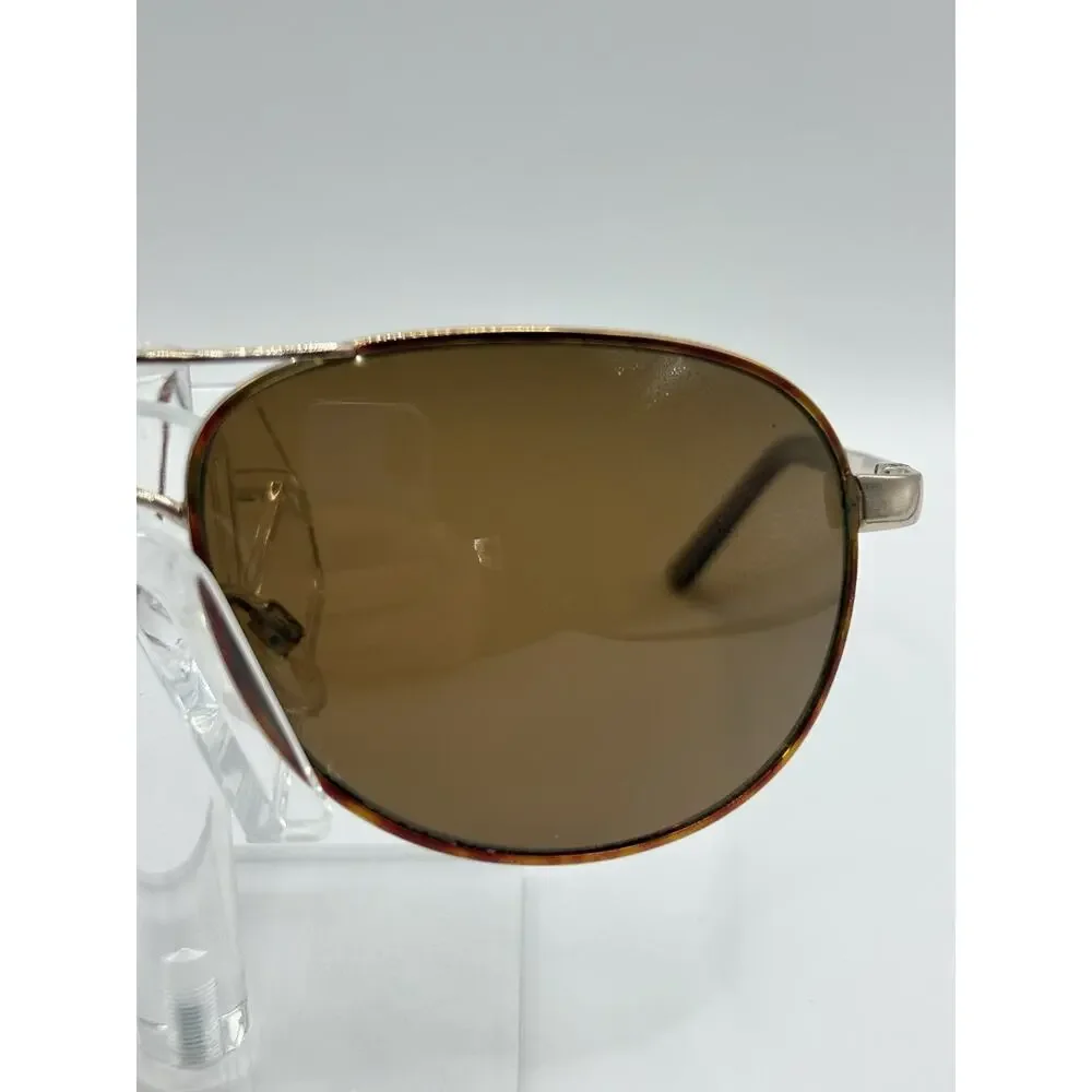 Suncloud by Polaroid Aviator Polarized Sunglasses Brown Lens Metal Unisex